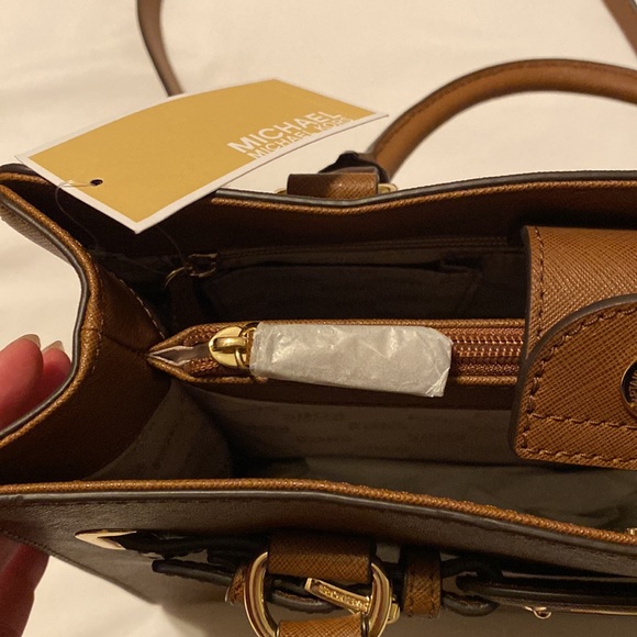 Michael Kors Hamilton Brown Satchel Purse NWT $298 - Picture 11 of 12